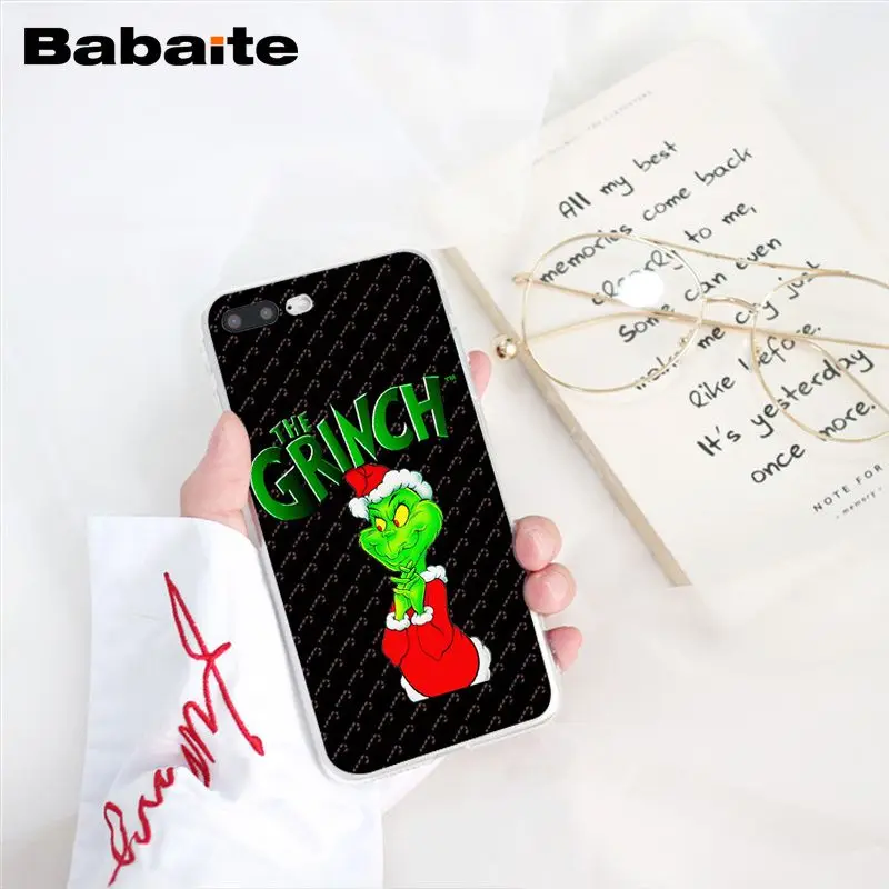 Babaite How the Green ofMonster Grinch палантин чехол для телефона с рождественским рисунком для iphone 11 Pro 11Pro Max X XS MAX 6 6S 7 8Plus 5 5S XR - Цвет: A3