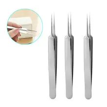 3 шт./компл. удалитель черных головок комедоны прыщи удалитель акне набор удаления пятен из нержавеющей стали иглы Пинцет Чистый инструмент
