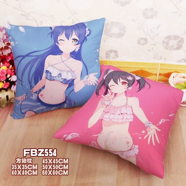 

Mxdfafa New Home Textile Two sided Square Throw Pillow Cover Cases Anime love live School idol project Dakimakura