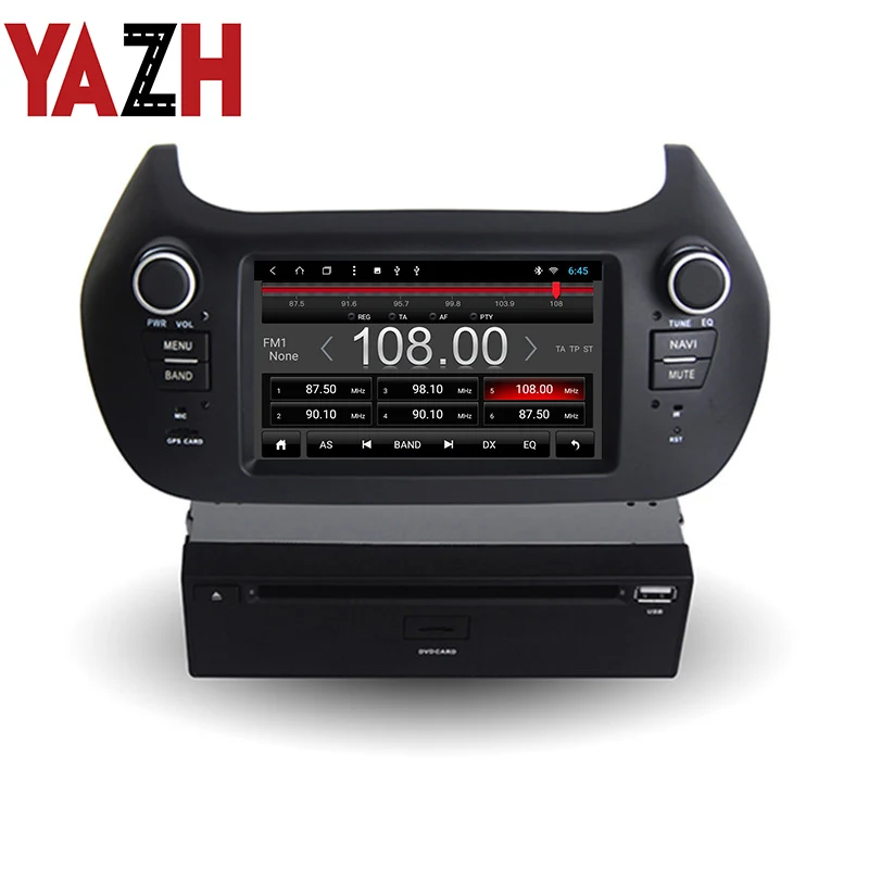 Clearance YAZH Android Car Dvd Player For Peugeot Bipper/Citroen Nemo/Fiat Florino 2008 2009 2010 2011 2012 2013 GPS Navigation auto Radio 3