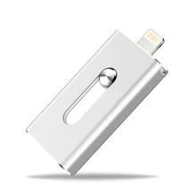Newest 3 all in 1 OTG Flash Drive 128gb memory storage Mini Usb Metal Pen Drive For Apple Android windows devices PC computer