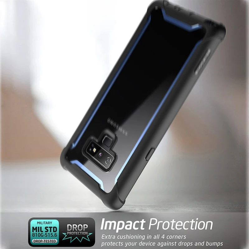 Чехол i-Blason для samsung Galaxy Note 9, серия Ares, полный корпус, прочный, прозрачный, бампер, чехол со встроенной защитой экрана