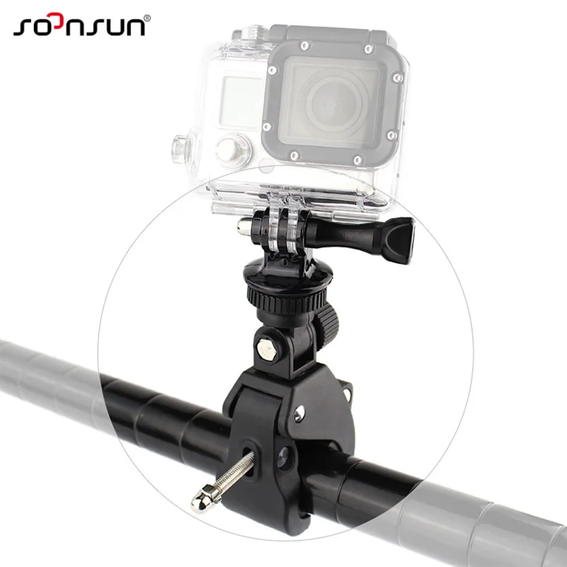SOONSUN держатель штатива на руль мотоцикла для GoPro Hero 9 8 7 6 5 4 3 2018 Yi DJI OSMO