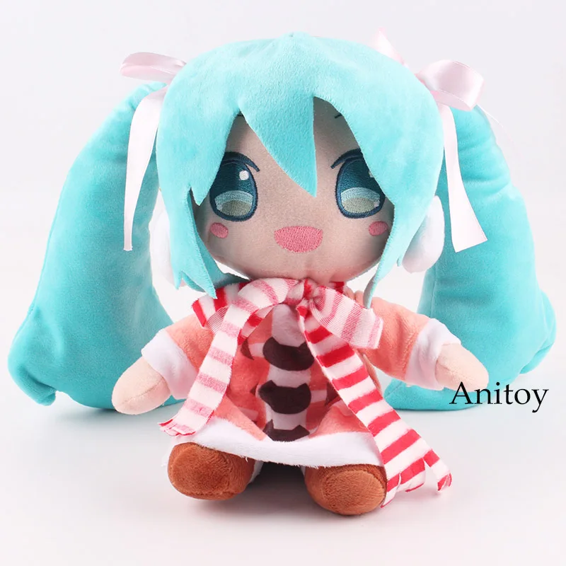 Аниме мультфильм Хацунэ Мику Хацунэ Кукла Kawaii плюшевая Мягкая кукла игрушка 23-25 см 2 стиля