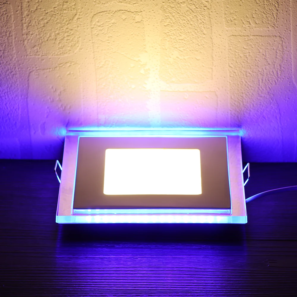 15 Вт квадратный светодиодный панельные утопленные светильники кухня потолочная лампа для ванной 100-245 В светодиодный светильник теплый белый