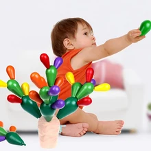 Деревянные игрушки для детские головоломки кактус деревянное здание мозаичная головоломка игрушки детские игрушки Brinquedos детское Дерево Игрушка