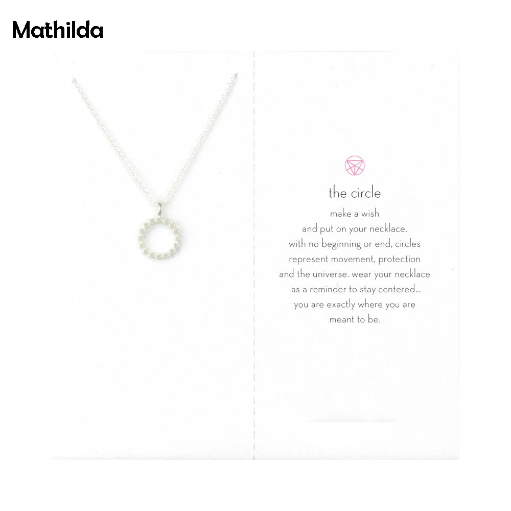 

Hot Sale The Circle Necklace, Open Dotted Circle Silver Plated Pendant Clavicle Chain Statement Necklace Women Jewelry E020