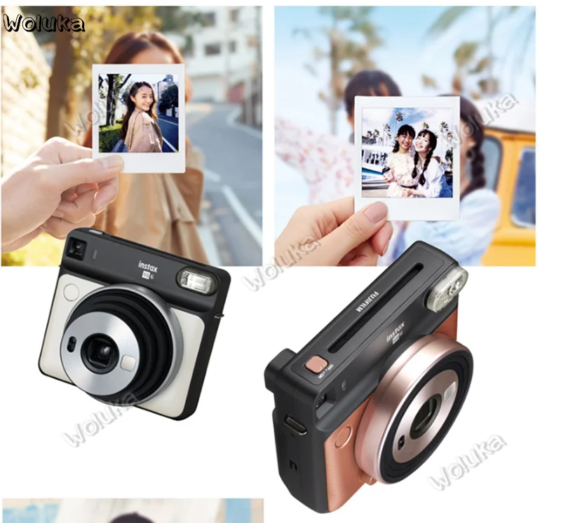 Instax квадратная SQ6 фотокамера моментальной печати один набор изображений Румяна золото/графит серый/Жемчуг белый цвета CD50 T03