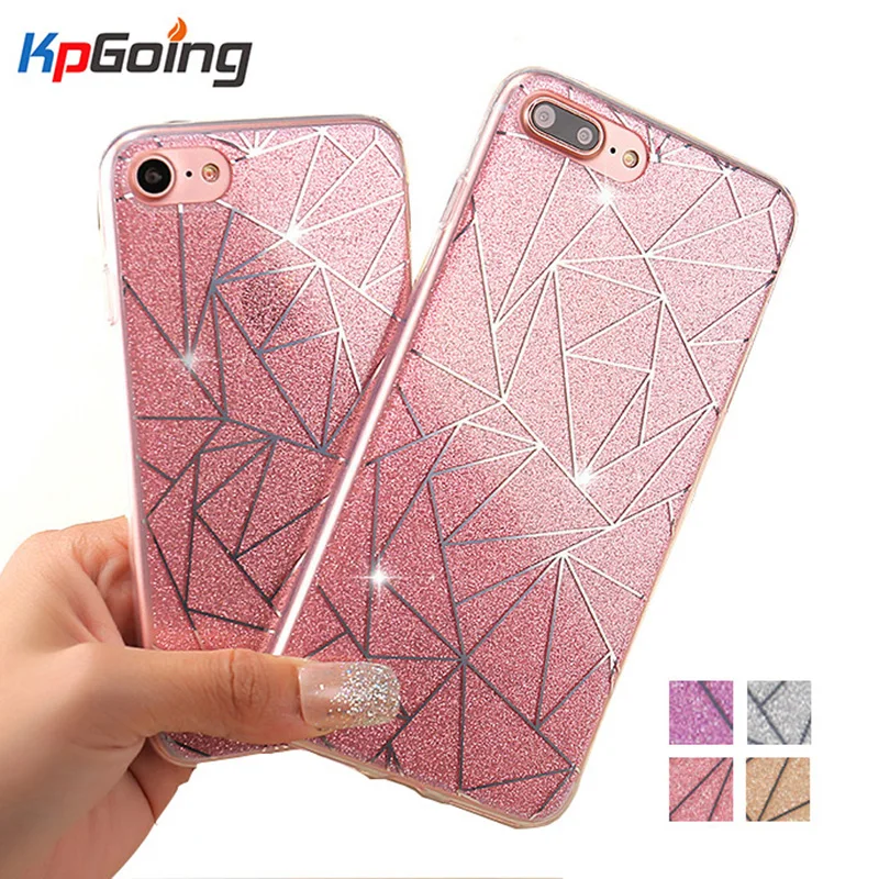 

for iPhone XS MAX Case Glitter Soft TPU Silicon Phone Case For iPhone 8 7 6 6S Shining Back Cover For iPhone XR iPhone X Case