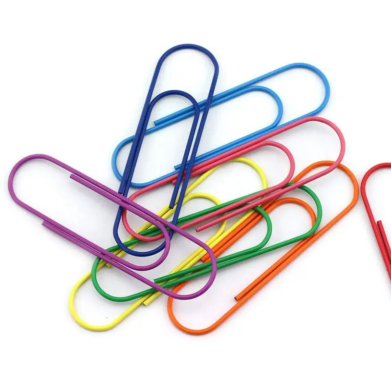 40 Pack 4 Inches Mega Large Paper Clips- 100Mm Office Supply Accessories Cute Paper Needle Multicolor Bookmark