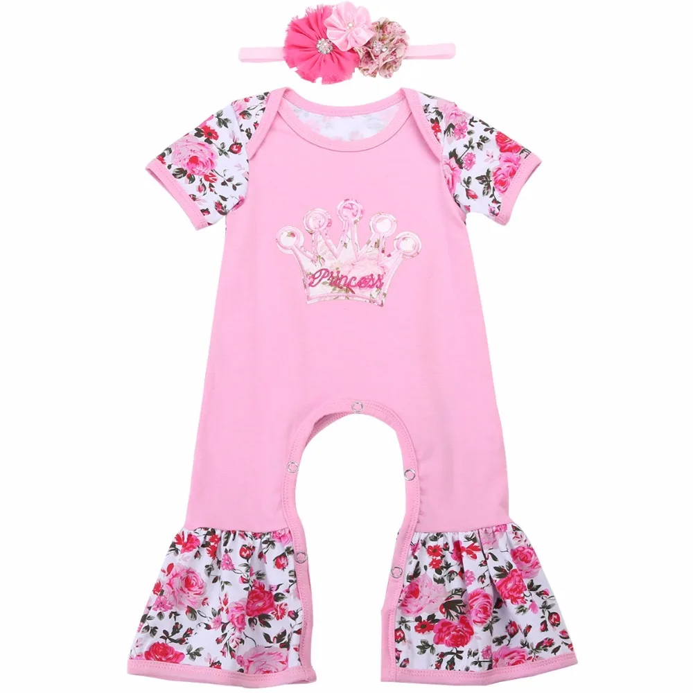 Short Sleeve Newborn Bebes Baby Girl Clothes Set Romper Baby Girl