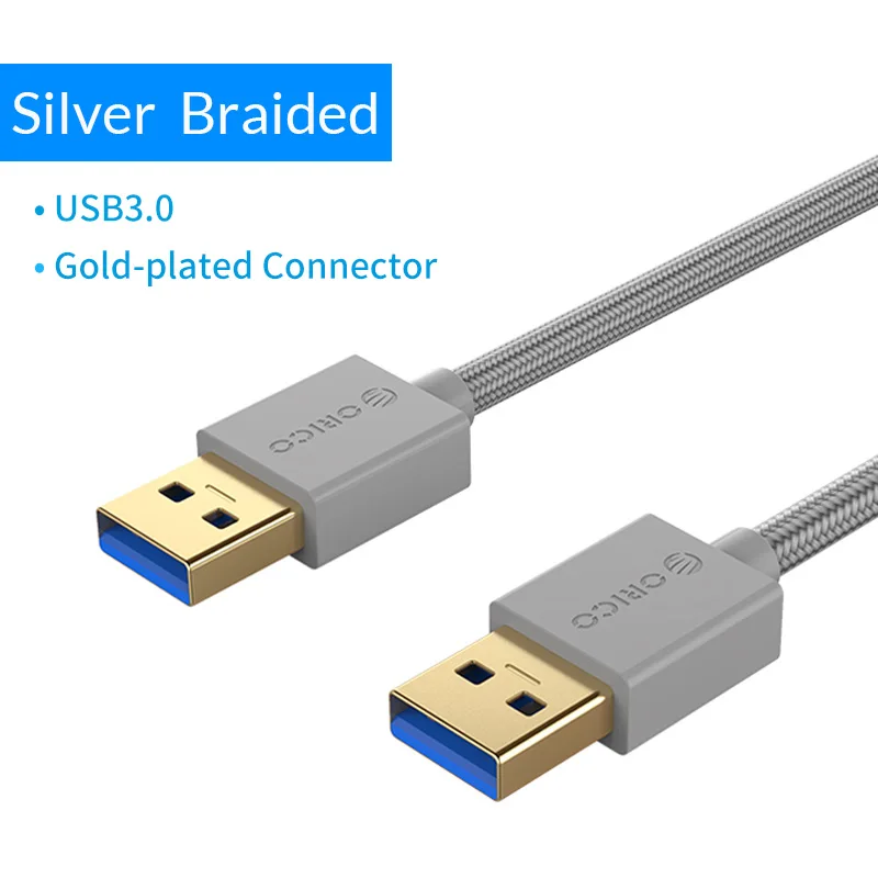 ORICO USB кабель «Папа-папа» USB-USB кабель позолоченный удлинитель для камеры компьютера Супер Скоростной кабель удлинитель