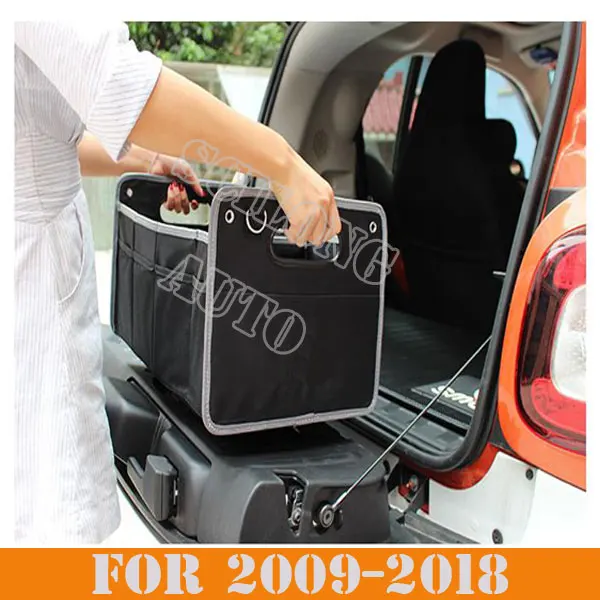 SIKALI SKL складная черная сетка для хранения в багажнике сумка органайзер для автомобиля-Стайлинг авто аксессуары для Smart Fortwo Forfour 451 453