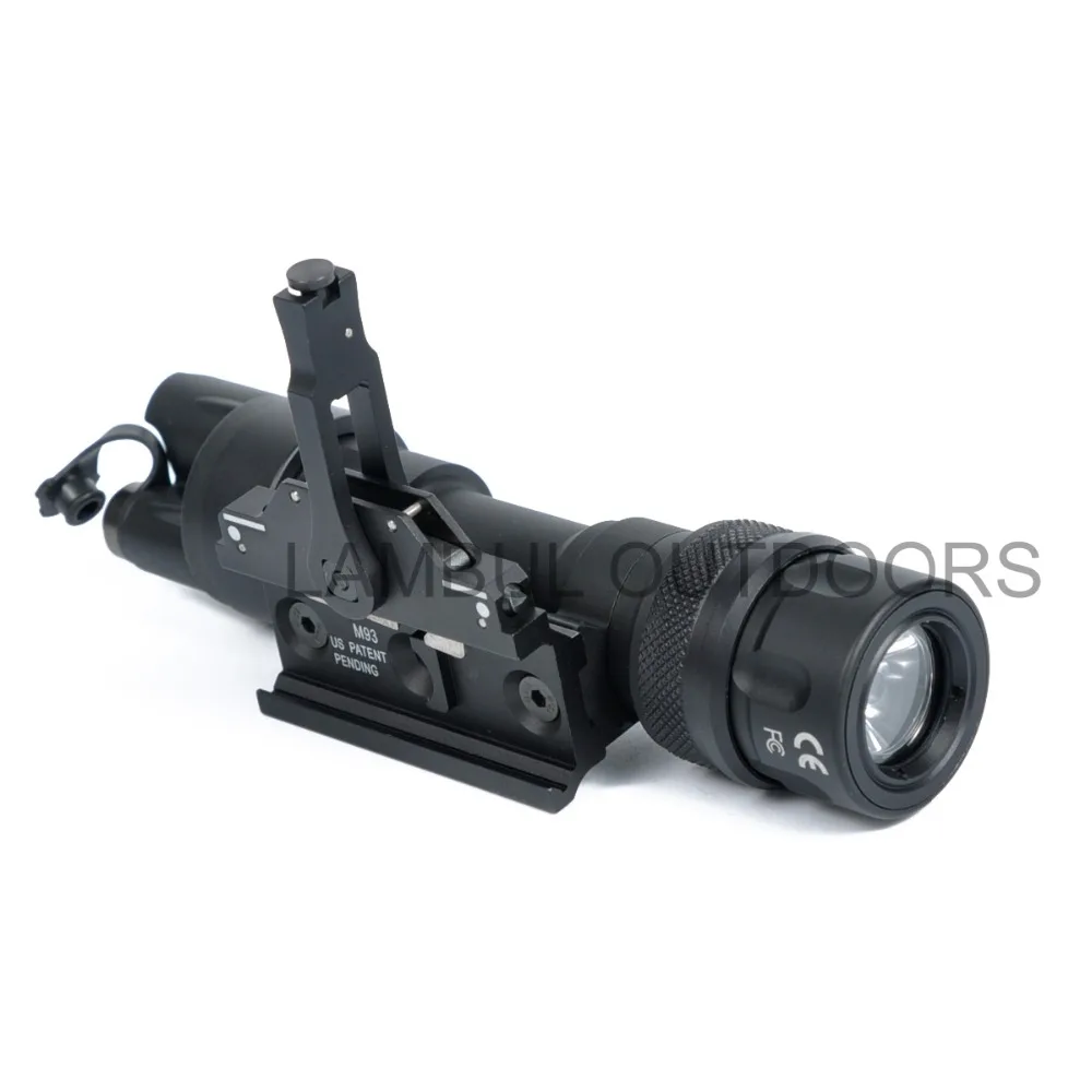 Arma para Caça Lambul Quick Release Tactical Rifle Lanterna Montar Luz 400 Lumens Acessórios M952 M952v qd 9 Luzes de armas