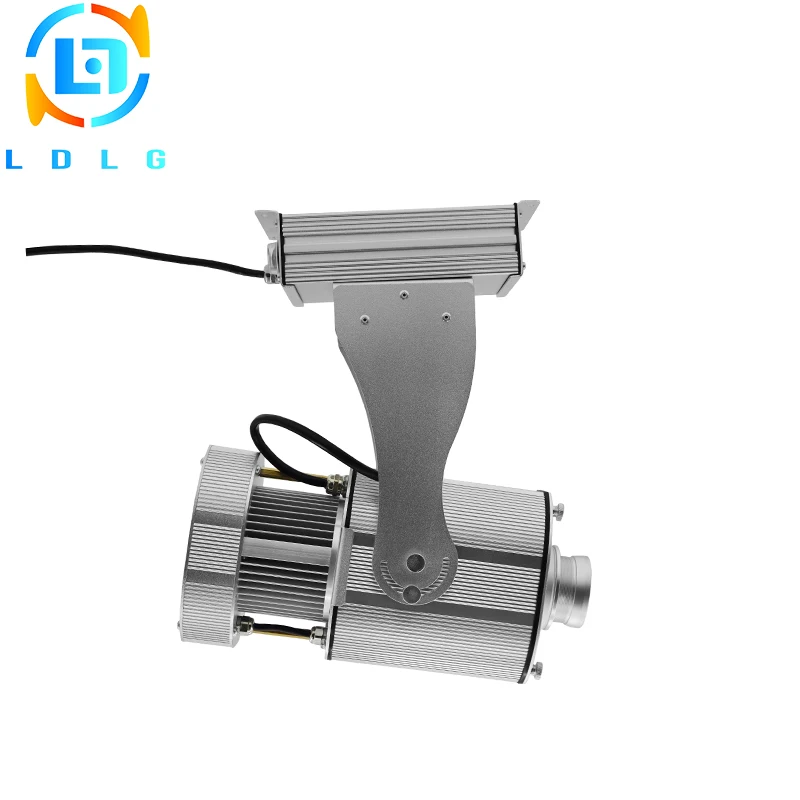 

Silver Outdoor Advertising Static Image 80W LED Logo Projector Aluminum Alloy IP65 10000lm Custom Gobo LED Lamp Projector Lights