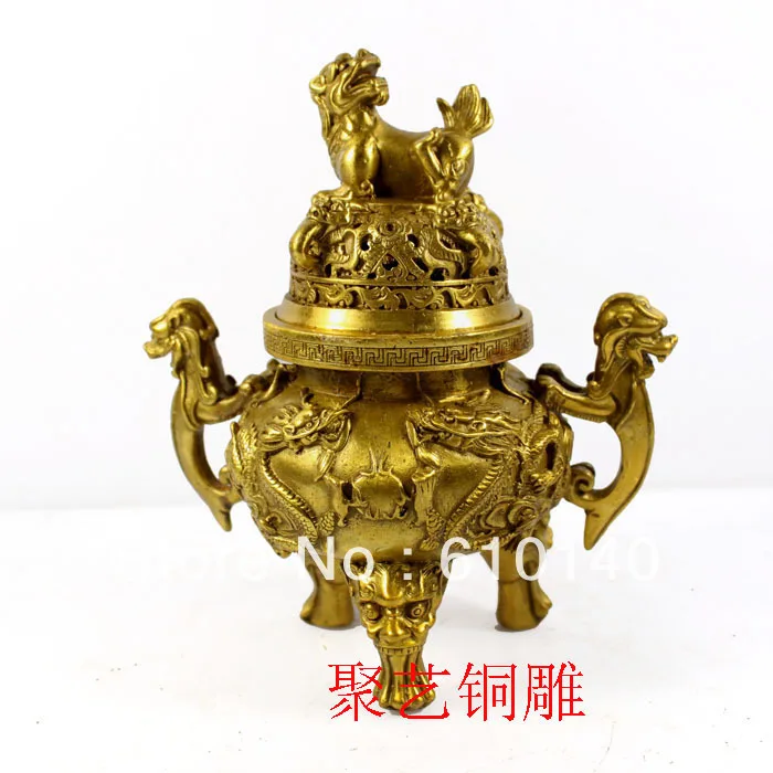 

Bronze statue copper incense burner decoration daming xuande furnace sandalwood furnace home accessories