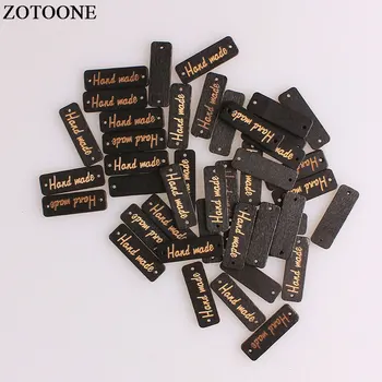 

ZOTOONE Black Rectangle Hand Made Wooden Button Wood Button Sewing Accessories For Clothes Handmade DIY Scrapbooking Craft A