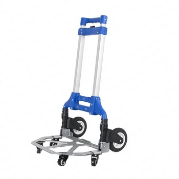 

Portable Folding Trolley Car Shopping Cart Luggage Small Trolley Car Elderly Shopping Cart Home Trailer Light Travel