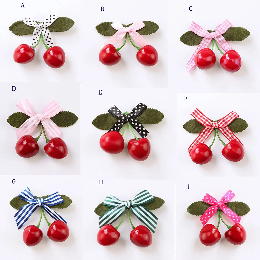 

Kids Infant Baby Girl Hair Clip Cartoon Cherry Hairclip Hairpin Hair Clip