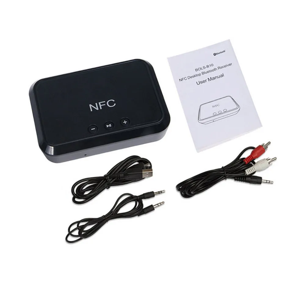 YKSO NFC Wireless Stereo Bluetooth Audio Receiver Portable Adapter Support 3.5mm  RCA Output Music Wireless Adapter (12)