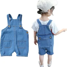 Джинсовый комбинезон для маленьких девочек, штаны г. весенние детские комбинезоны на бретелях с лямками, джинсовые комбинезоны для девочек, детская одежда
