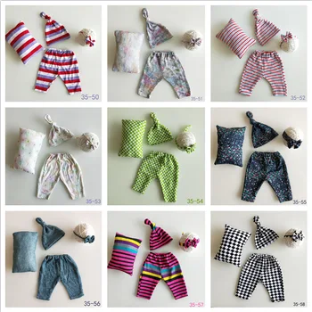 

HOT!Newborn Photography Props Baby Pants+Hats /bonnet+Headband+Pillow Gentleman 4pcs Set Costume Clothes Studio Shoot Photo Prop
