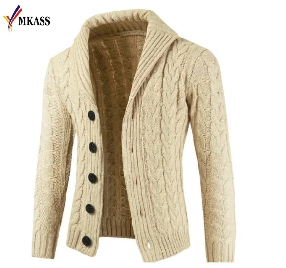 Hot Sweater Men Cardigan Fashion Winter Warm Knitted Sweatercoat Casual Male Loose Jacket Coat men
