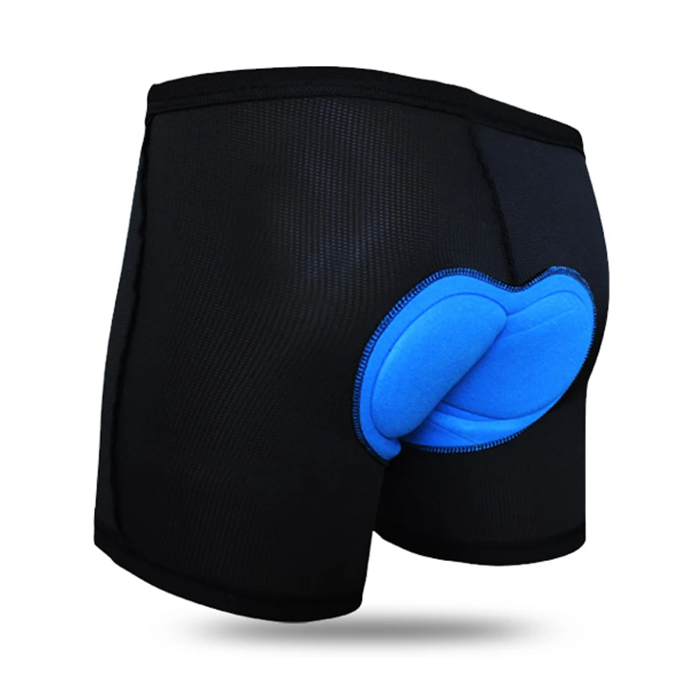 WOLFBIKE летние велосипедные шорты повторяющие контуры нижнего белья с подушкой из дышащего 3D геля - Цвет: Черный