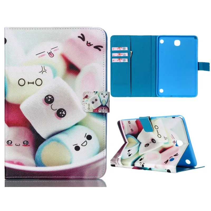 For Samsung Galaxy Tab A 8.0 T350 T355 SM-T355 8'' Case Fashion Cartoon PU Leather Wallet Flip Stand Tablet Covers Cases 8 Inch  (9)