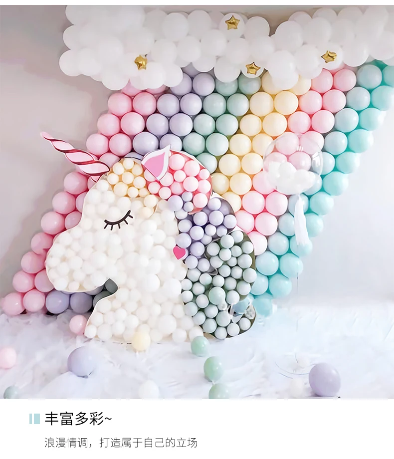 100pcs macaron balloon 10 inch macaron balloon wedding supplies decoration scene layout birthday party candy color balloons