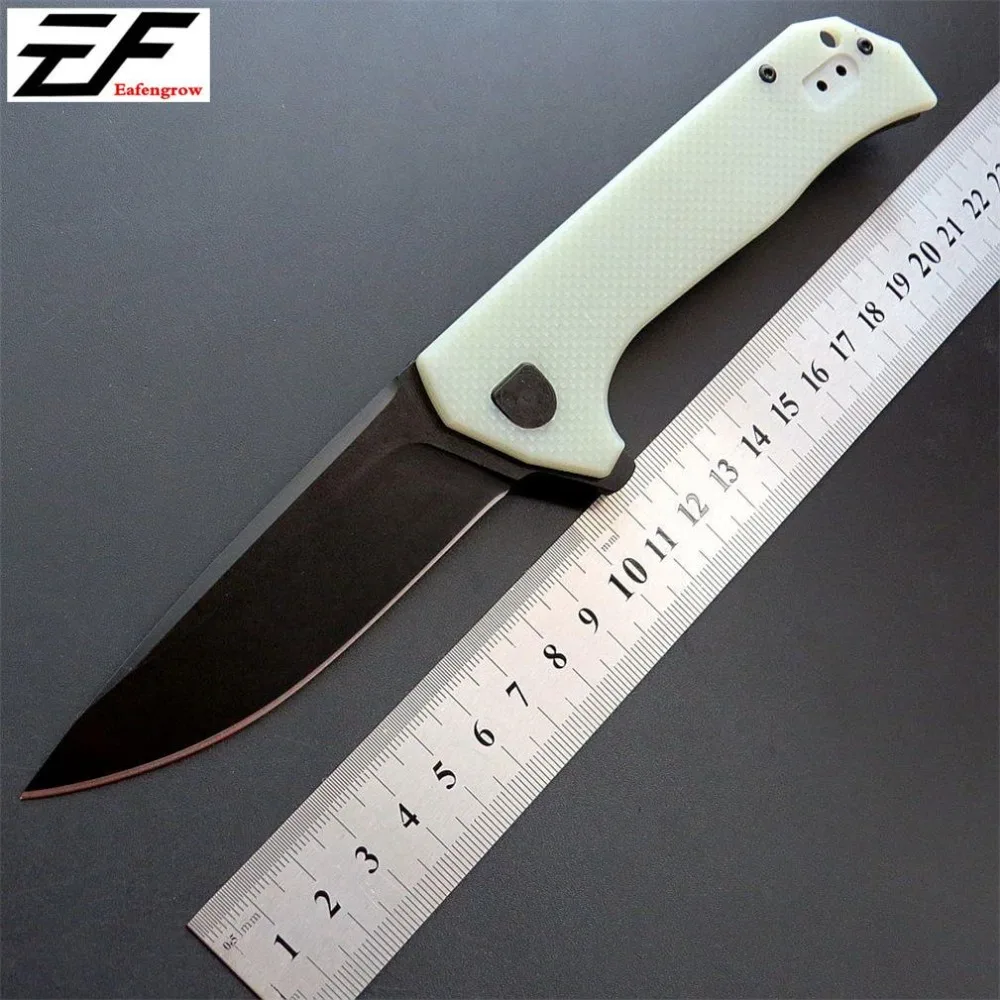 

Efeng ZT 0804 ball bearing Folding Knife steel G10 Titanium plating Handle 204P Tactical Survival Knife Portable Hand EDC Tool