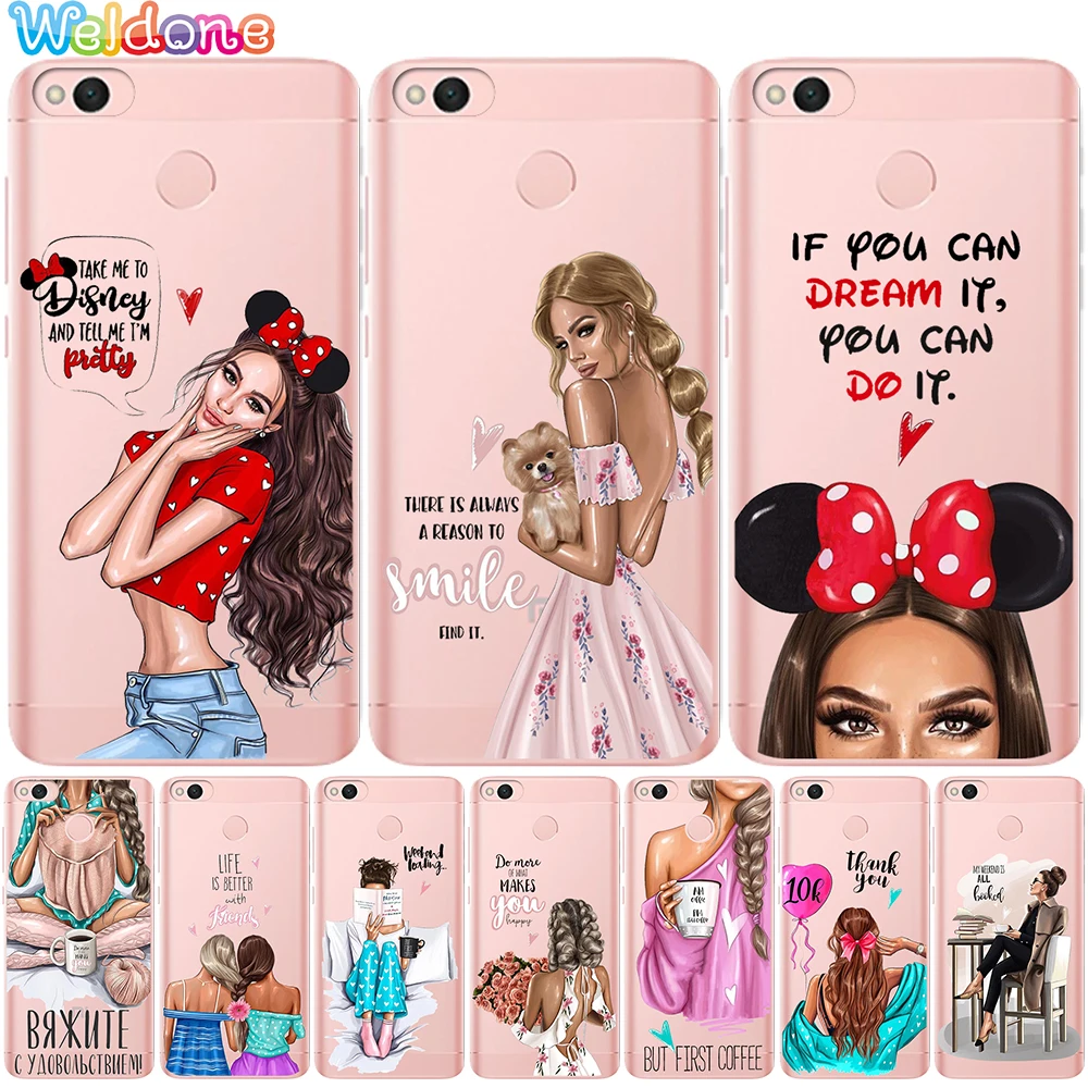 

Fashion Girls Ragazza Women Cases For Xiaomi Mi5X Mi a1 a2 Mi6 X Mi8 Mi9 Redmi Y1 Lite 4X 5a 6A 6 4A Note 4X 5A 6 7 Etui cases