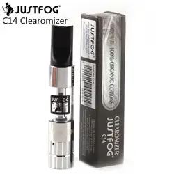 3 шт./лот электронная сигарета распылителя JUSTFOG C14 Clearomizer 1,8 мл Танк Сменные для JUSTFOG C14 комплект для электронной сигареты эго 510 Thead
