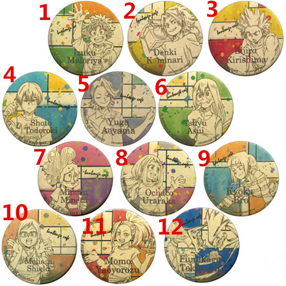 

T1425 Anime Boku no Hero Academia badges Pins Schoolbag Backpack Decorate