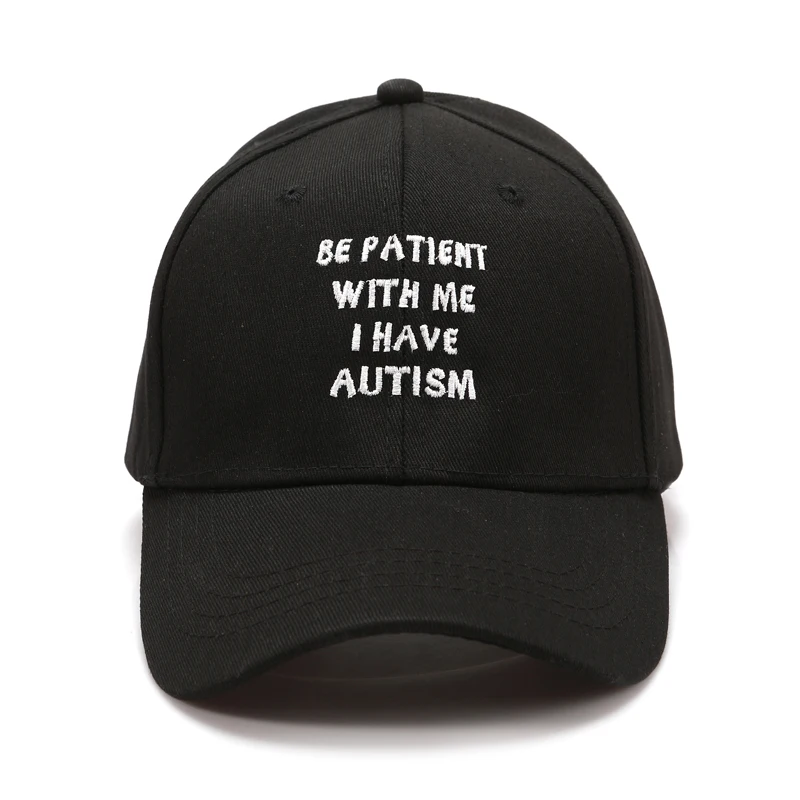 

Unisex Baseball caps Pkorli Women'S Cap Be Patient With Me I Have Autism Letter hip hop Hat Fashion Snapback Women Men Casquette