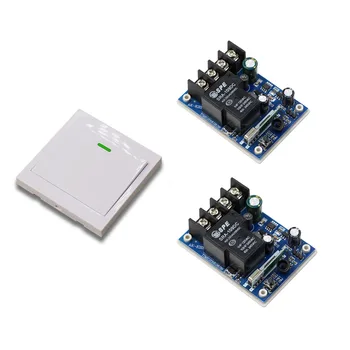 

Wide Voltage DC12V 24V 36V 48V Wireless Remote Control Switch Wireless Wall Pannel Transmitter with 2pcs Receiver
