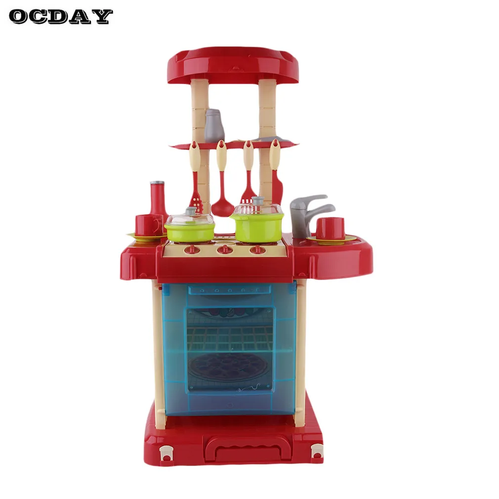 

Kid's Kitchen Toys Pretend Play Cooking Toy Tableware Sets Kitchen Pan Pots Cook Goods Simulate Kitchen Toys For Girl Brinquedos
