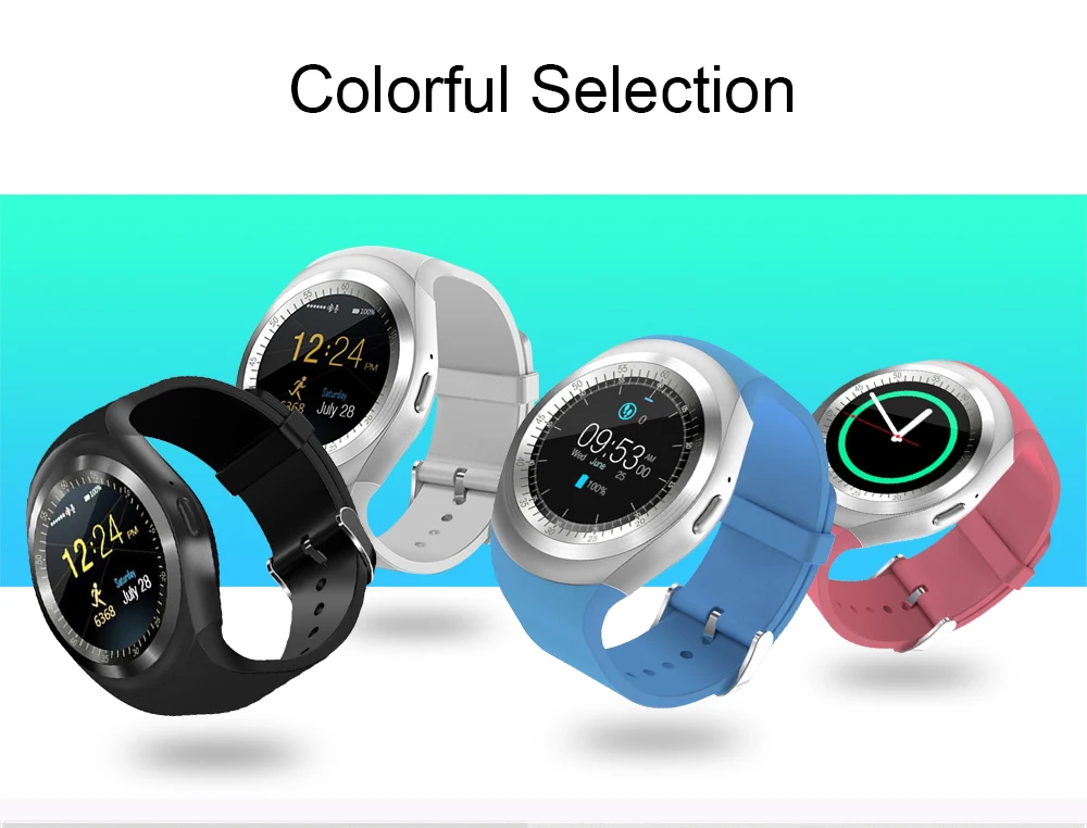 

Smart Watch Y1 Smartwatch For Apple iPhone Android Samsung Bluetooth Digital Wrist Sport Watch SIM Card Phone