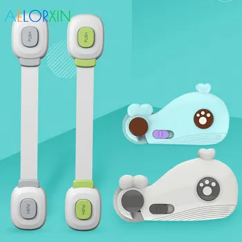 

10Pcs/Lot Child Lock Securit Whale/Long Lock Baby Safety Protection Lock Protection Of Children Child Lock Children's Safety