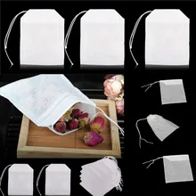 200 шт./лот чайные пакетики 5,5X7 см пустые ароматизированные чайные пакетики со струной Heal Seal, фильтровальная бумага для травяной листовой чай Bolsas De Te