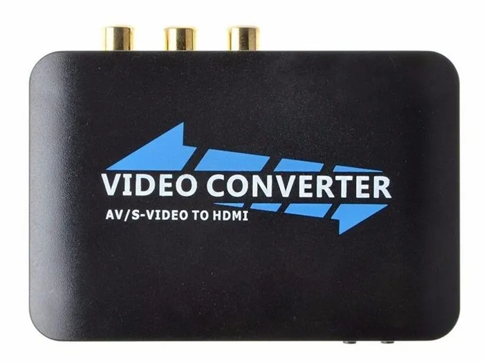 1080P HDMI в AV/S видео адаптер s-видео, CVBS видео преобразователь для DVD к HDTV подключение AV2HDMI адаптер, США и ЕС Plug,+ розничная коробка