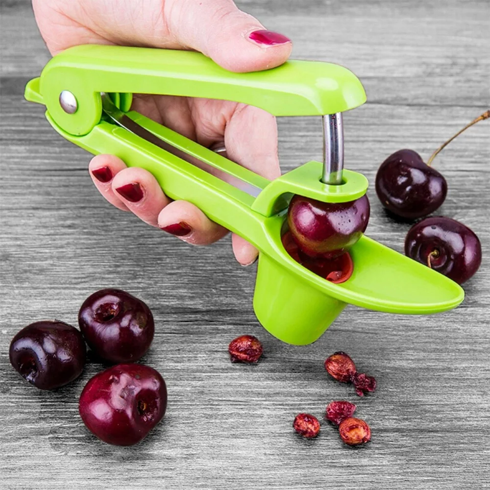 Knife Kitchen Cherry pastry olive core Serrated Seed Remover ABS Stainless steel blade knife Kitchen Tools Go Nuclear Device (3)