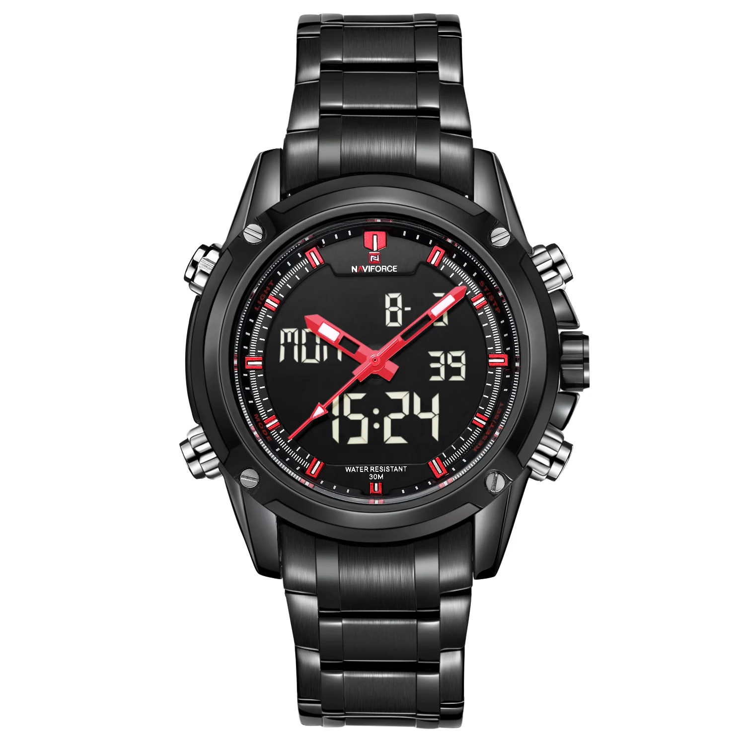 NAVIFORCE часы Мужские лучший бренд класса люкс цифровые аналоговые спортивные наручные часы военные из нержавеющей стали мужские часы Relogio Masculino