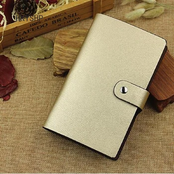 

HKYSHP Creative Fashion PU Leather 96 Card Package For Men and Women large Capacity Business Card Package Office Supplies