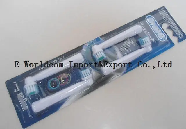 Freeshipping Hot Sales promotion Original LOGO 5packs/lot (4pcs/pack) EB17 To replace the toothbrush head oral hygiene product |