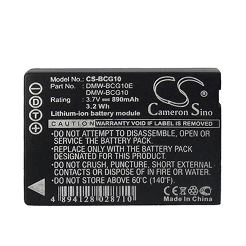 Cameron sino 890 мАч батарея для LEICA V-Lux 20 для PANASONIC Lumix DMC-3D1 DMC-TZ20A DMC-ZX3A DMC-TZ6R DMC-ZR3 BP-DC7E