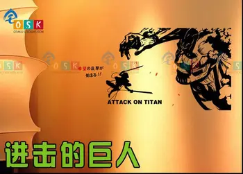 

Attack on Titan Mikasa Ackerman Vinyl Wall Stickers Decal Decor Home Decoration Anime Cartoon Car Sticker