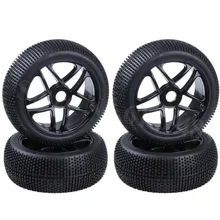 4 Pieces 3 2 RC 1 8 Off Road Buggy Car Wheels Tires 115mm 17mm Hub