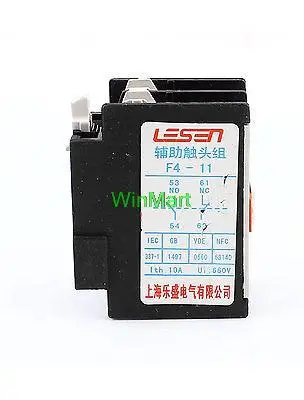 LA1-DN11 1NO 1NC Circuit Protective AC Contactor Auxiliary Block Ui 660V Ith 10A LA1-DN11 1NO 1NC Circuit Protective AC Contactor Auxiliary Block Ui 660V Ith 10A