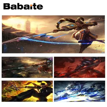 

Babaite New Designs LOL Xin zhao Laptop Computer Lockedge Mousepad Size for 300*600*2mm and 300*900*2mm Game Mousepad